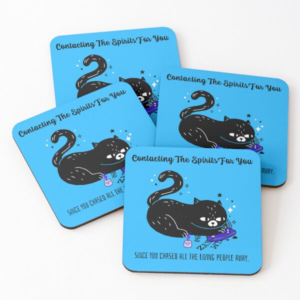 Item preview, “Contacting The Spirits For You” Misanthropic Black Cat designed and sold by TickleSharkDsg.