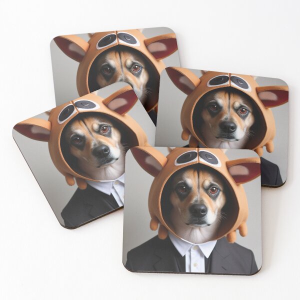 Item preview, dog with suit and elegant cap designed and sold by Zooartia.