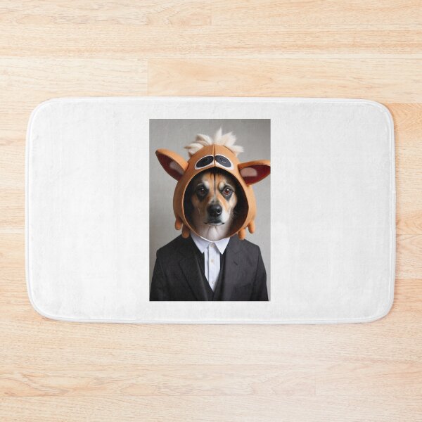 Item preview, dog with suit and elegant cap designed and sold by Zooartia.