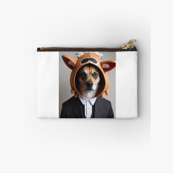 Item preview, dog with suit and elegant cap designed and sold by Zooartia.