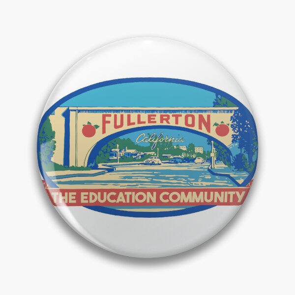 Item preview, Vintage Style Fullerton California Decal Design designed and sold by Decal Mania.