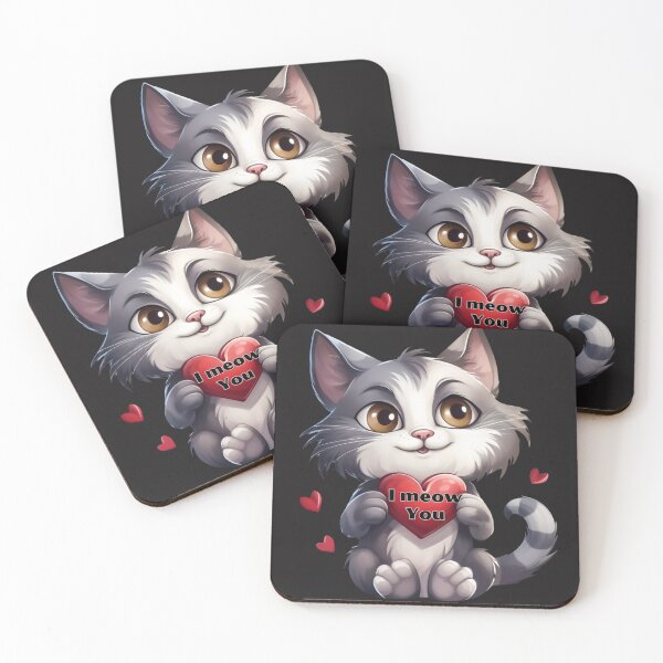 Item preview, Happy meowentines day designed and sold by MilkyForest.