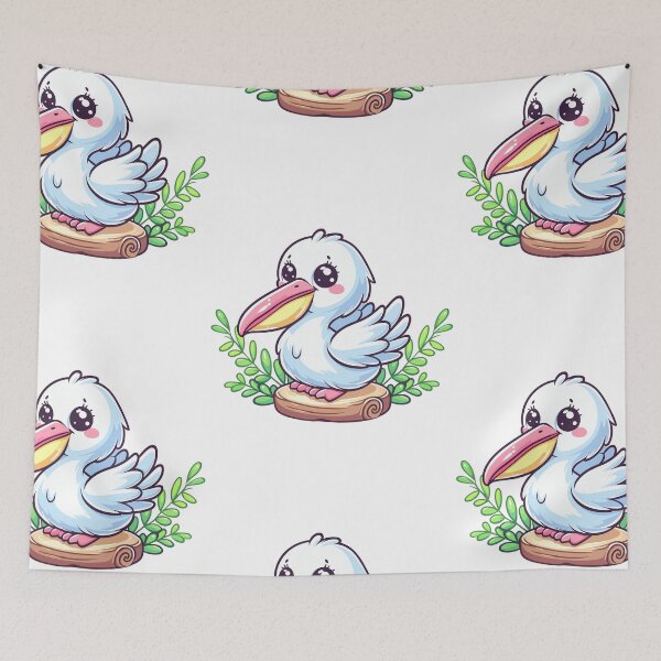 Item preview, Coastal Explorer Pelican designed and sold by ArtfulWeave.