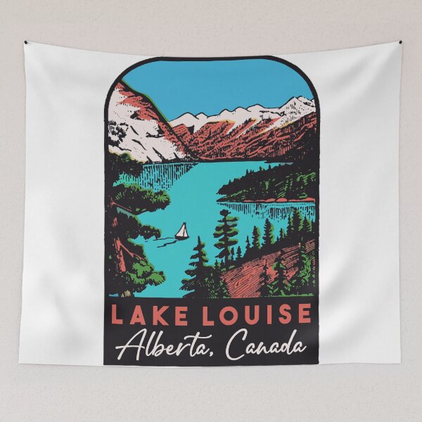 Item preview, Vintage Style Lake Louise Decal Design designed and sold by Decal Mania.