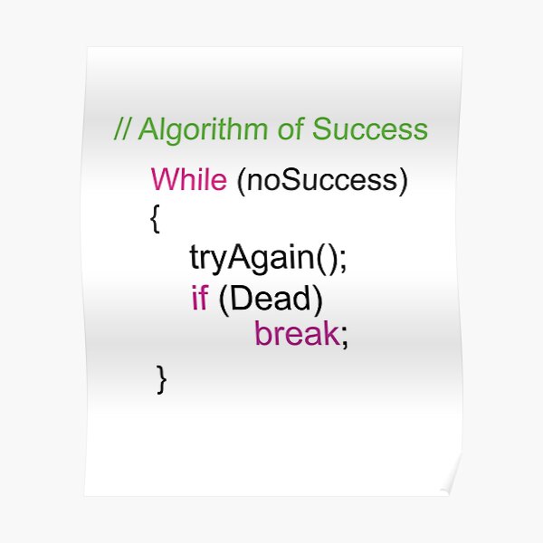 Algorithm Posters | Redbubble