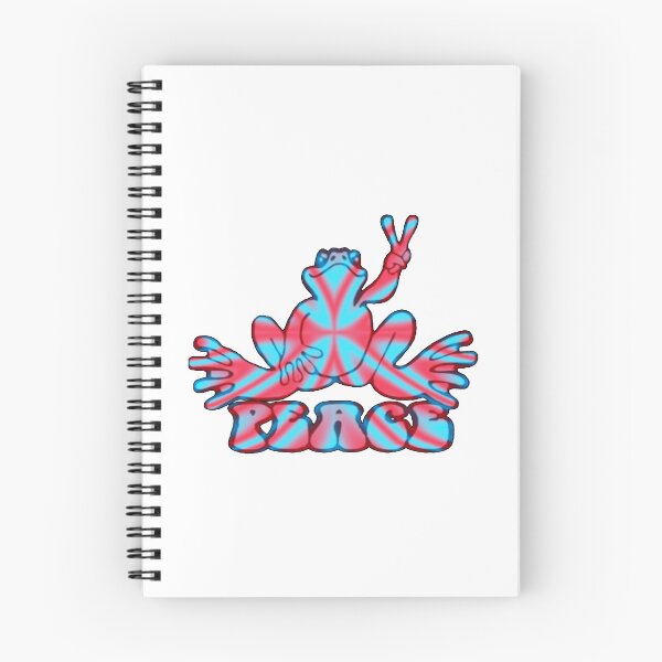 Item preview, Pink and blue Peace Frog designed and sold by natnat7w.