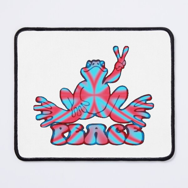 Item preview, Pink and blue Peace Frog designed and sold by natnat7w.