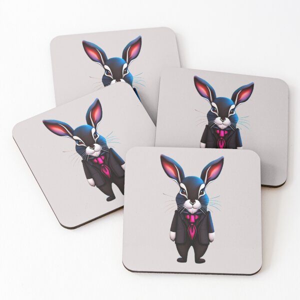 Item preview, Black bunny in a tie and suit designed and sold by danny-Dsign.