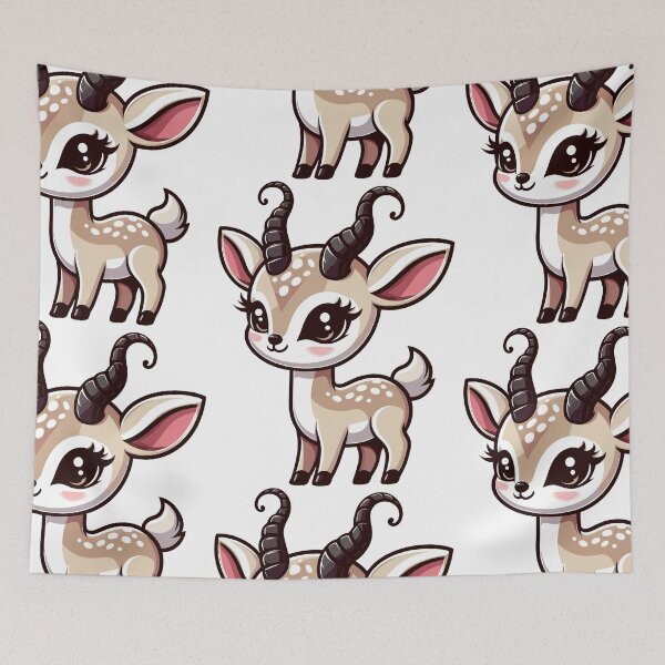 Item preview, Savannah Explorer Gazelle designed and sold by ArtfulWeave.