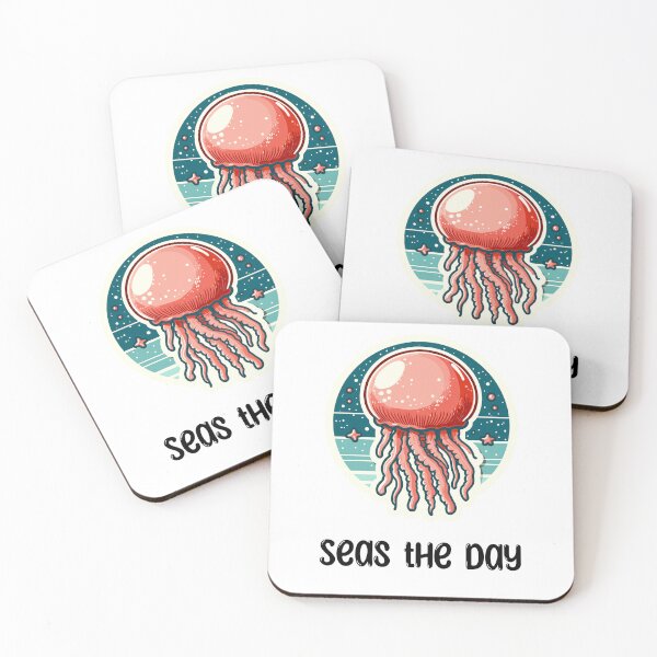Item preview, Cannonball Jellyfish Seas the Day designed and sold by DinoKate.