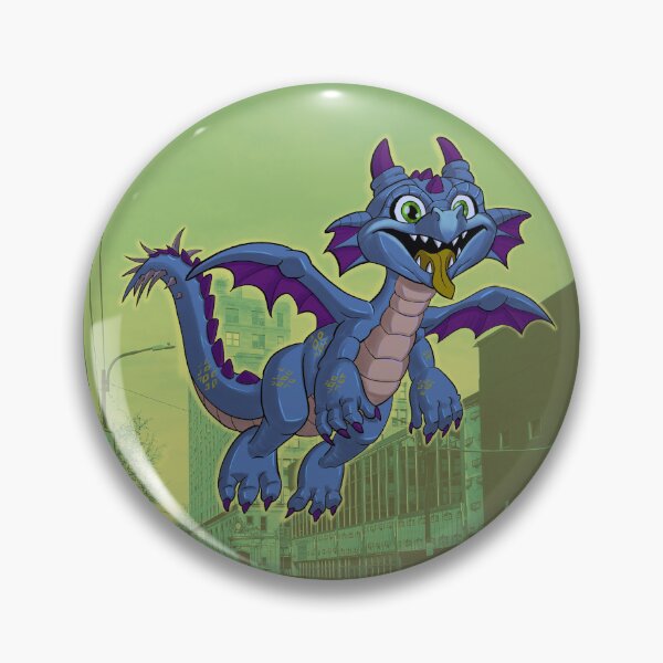 Item preview, Blue Purple Dragon Over City designed and sold by Gerry Stankiewicz.