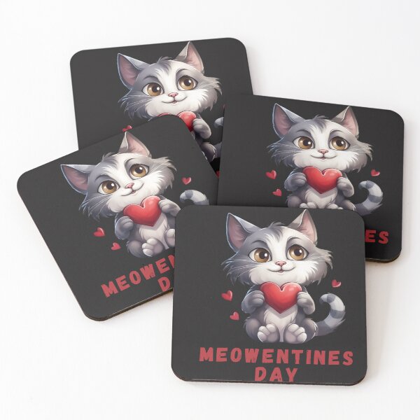 Item preview,  Happy meowentines day designed and sold by MilkyForest.