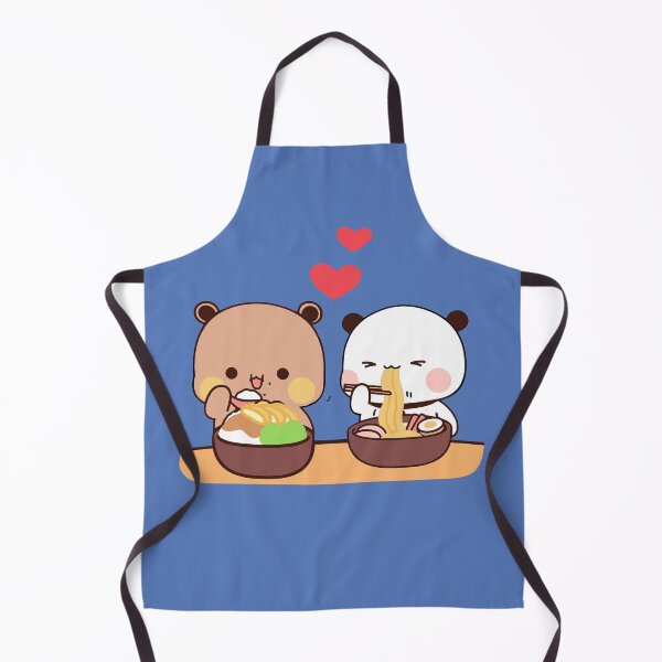 Item preview, DuDu Bear and BuBu Panda eating Noodles❤️ designed and sold by Pandety.