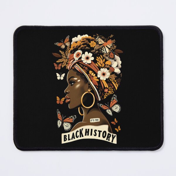 Item preview, Black Women Cultural Beauty Butterfly Beauty African Elegance in Bloom Tee Black History T-Shirt designed and sold by MAPDDesigns.