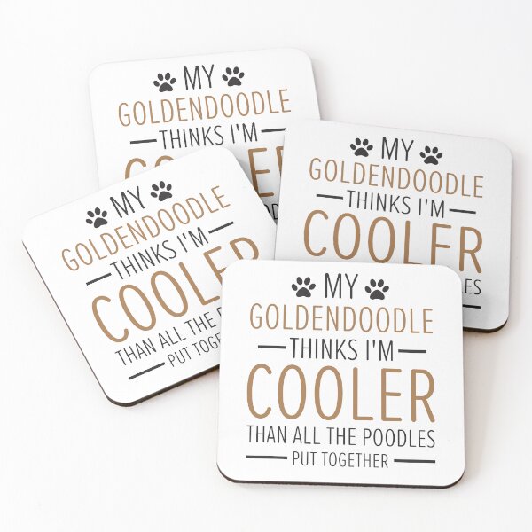 Item preview, My Goldendoodle Thinks I'm Cooler Than All the Poodles Funny designed and sold by clothesy7.