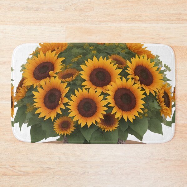 Item preview, luxury vase with multiple sunflowers summer and spring fashion designed and sold by Carlos Gudino.