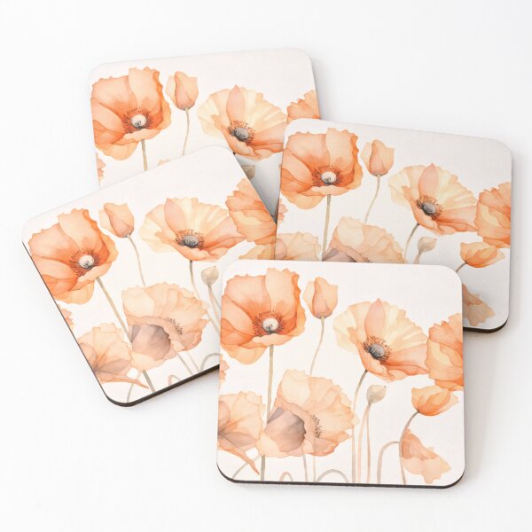 Item preview, Peach Poppy Petal Summer Serenity designed and sold by artsandsoul.