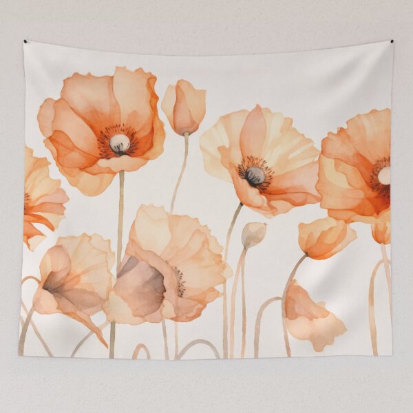 Item preview, Peach Poppy Petal Summer Serenity designed and sold by artsandsoul.