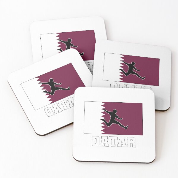 Aperçu de l'œuvre Qatar Football Football | Équipe nationale du Qatar créée et vendue par Amazing Arts Designs.