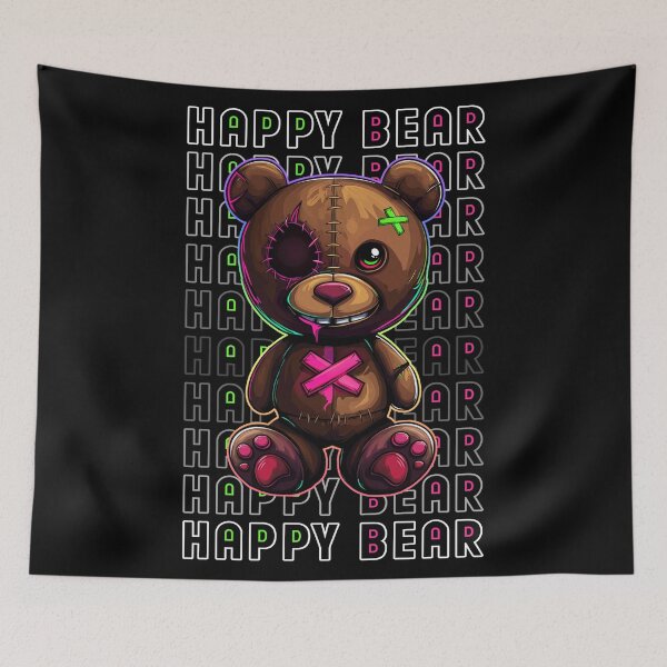 Item preview, Smiling teddy bear in sarcastic style designed and sold by Zavdesign.