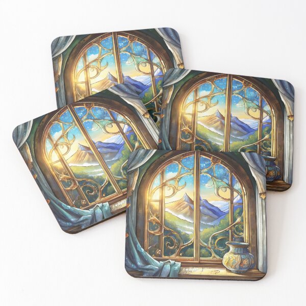 Item preview, Windowview Nature FantasyStyle Mountain  designed and sold by Hoeshie.
