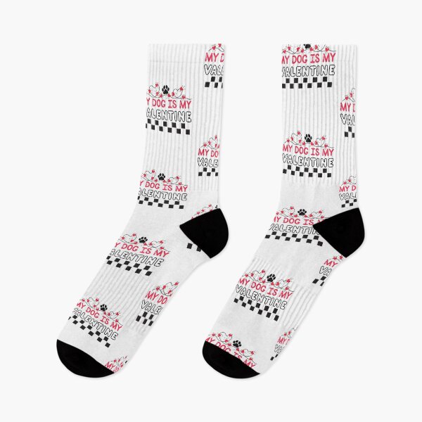 Item preview, My Dog Is My Valentine  - Valentine's Day  designed and sold by Smix Pixels.