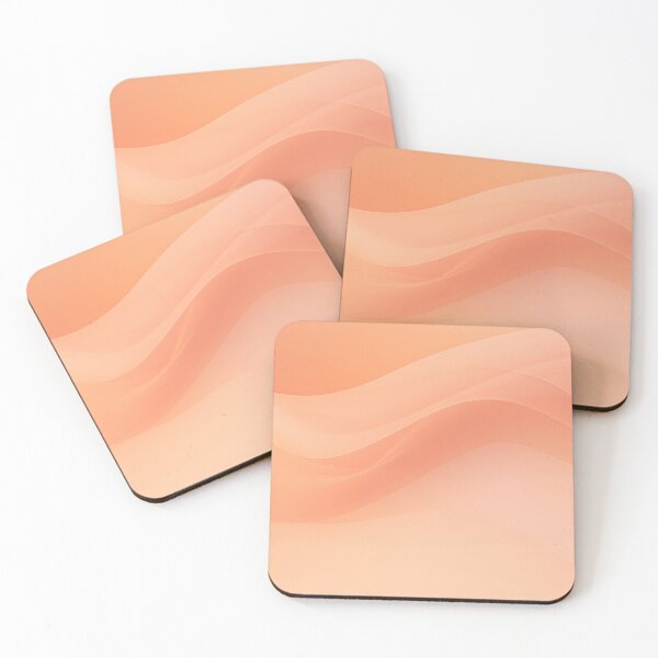 Item preview, Peach Fuzz Ethereal Abstract Waves designed and sold by artsandsoul.