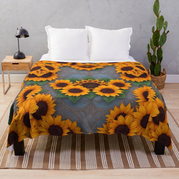 Item preview, beautiful sunflowers in a wreath summer and spring style designed and sold by Carlos Gudino.