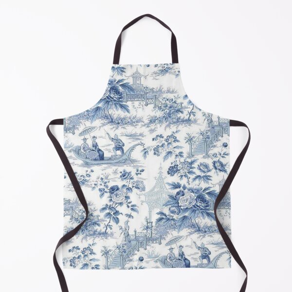 Item preview, Powder Blue Chinoiserie Toile designed and sold by TheChinoiserie.
