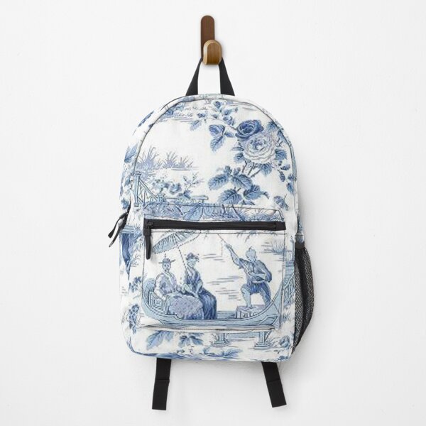 Item preview, Powder Blue Chinoiserie Toile designed and sold by TheChinoiserie.
