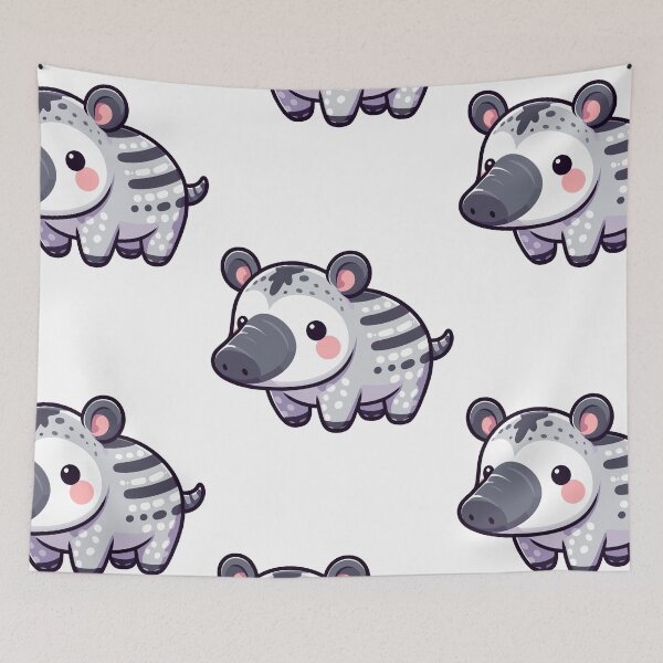 Item preview, Jungle Explorer Tapir designed and sold by ArtfulWeave.