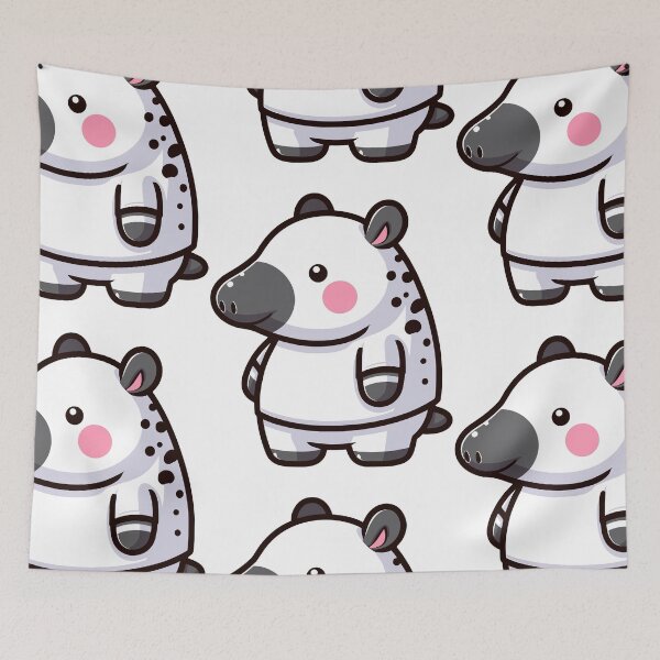 Item preview, Playful Tapir Cartoon designed and sold by ArtfulWeave.