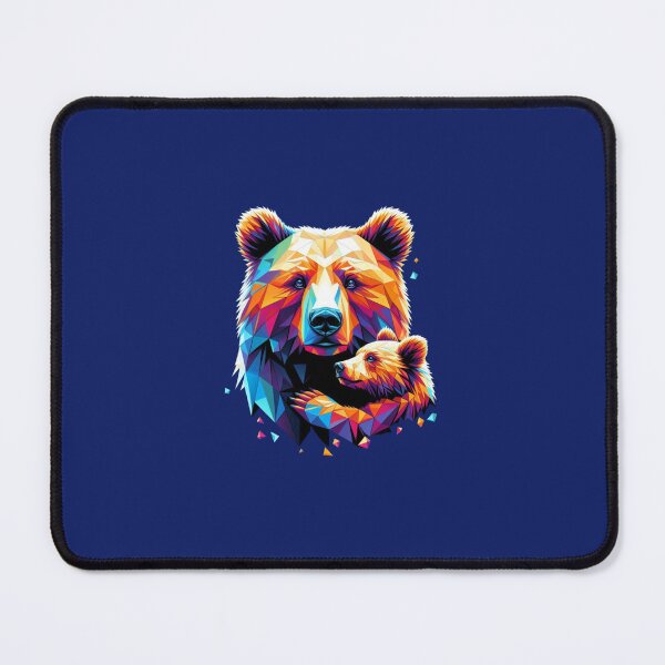 Item preview, Mama Bear Low Poly Pop Art designed and sold by pseudosiren.
