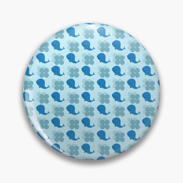 Item preview, Blue sperm whale and glacier petunias flowers designed and sold by DesignsVault.