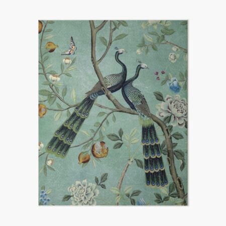 Item preview, A Teal of Two Birds Chinoiserie designed and sold by TheChinoiserie.