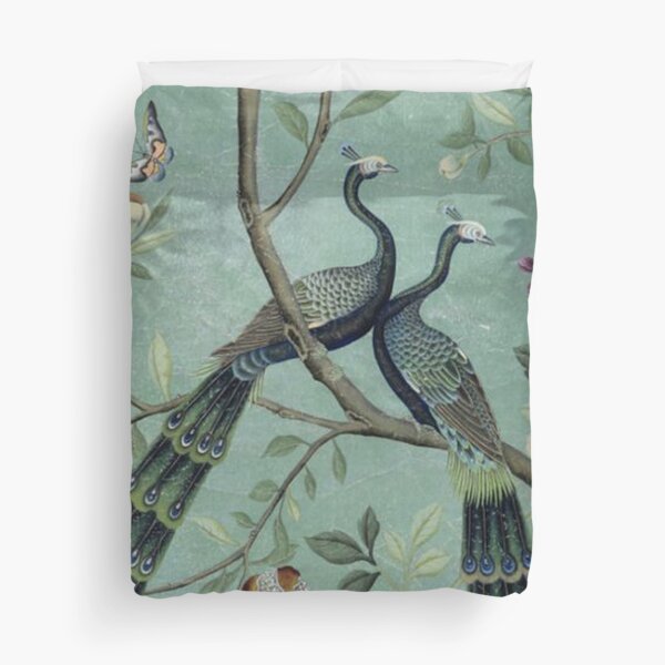 Artikel-Vorschau von Eine blaugrüne Chinoiserie mit zwei Vögeln, designt und verkauft von TheChinoiserie.