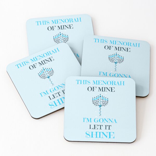 Item preview, “This Menorah Of Mine, I’m Gonna Let It Shine” Decorative Menorah designed and sold by TickleSharkDsg.