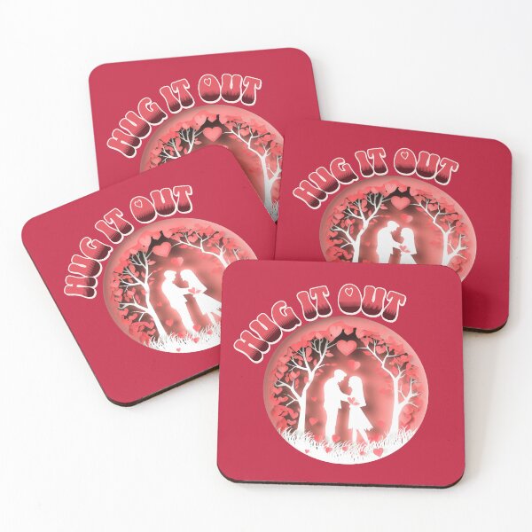 Item preview, Valentines day Hug it out designed and sold by ReachForArt.