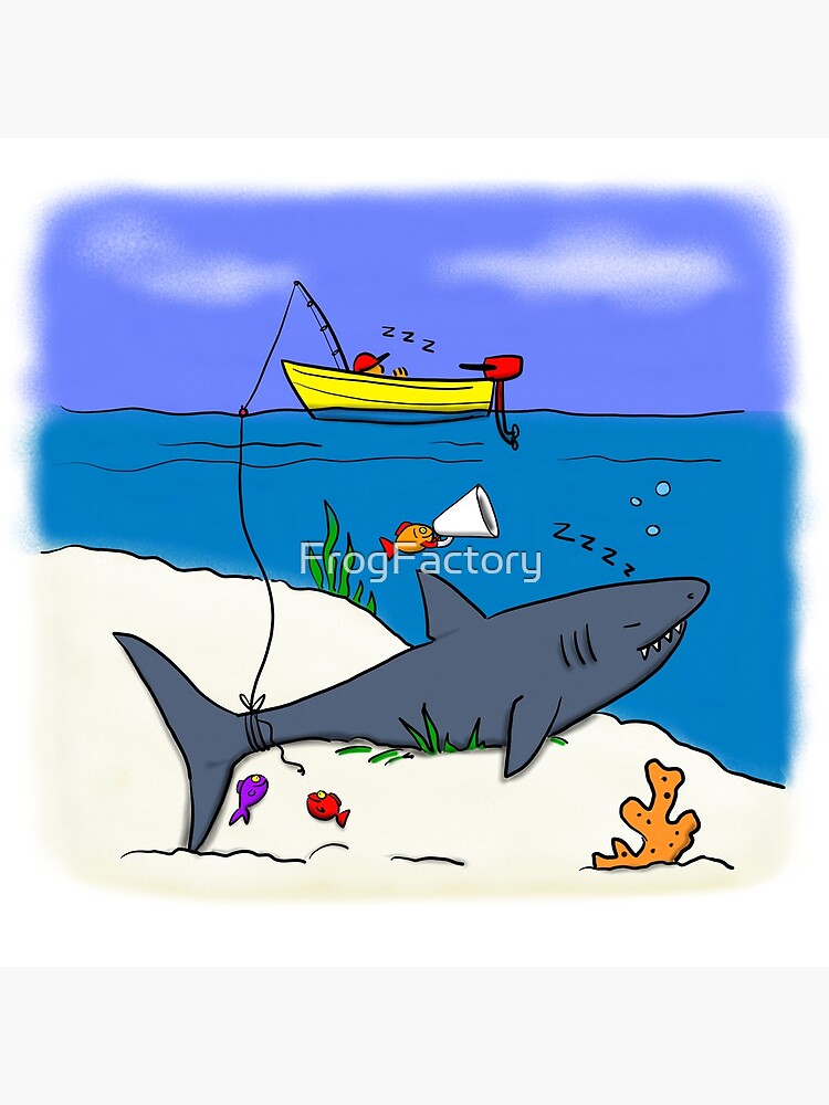 Funny fishing cartoon | Poster