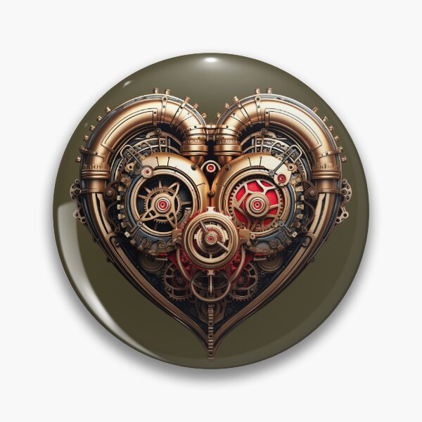 Item preview, Steampunk heart art love designed and sold by fansyartdesign.