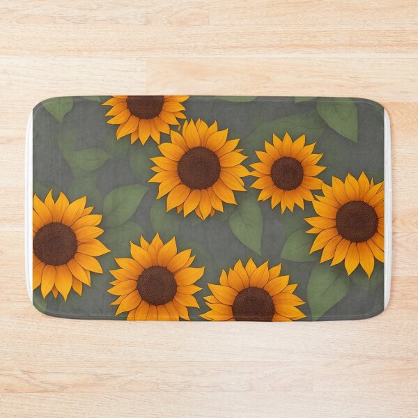 Item preview, beautiful sunflowers with green leaves summer and spring style designed and sold by Carlos Gudino.
