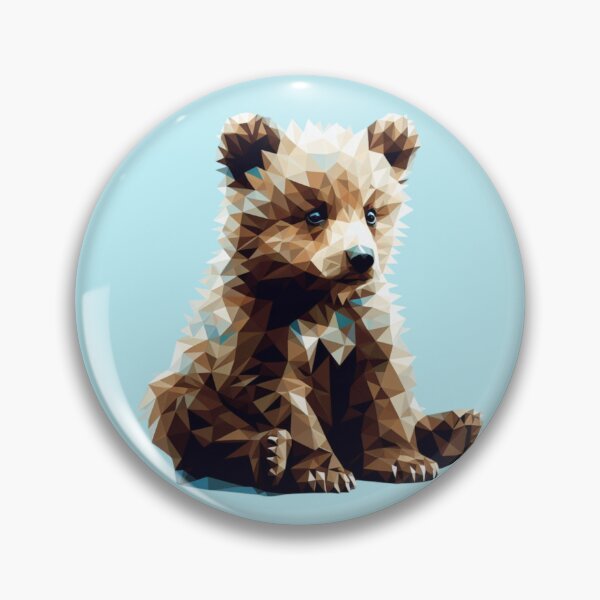 Item preview, Baby Bear Low Poly Pop Art designed and sold by pseudosiren.