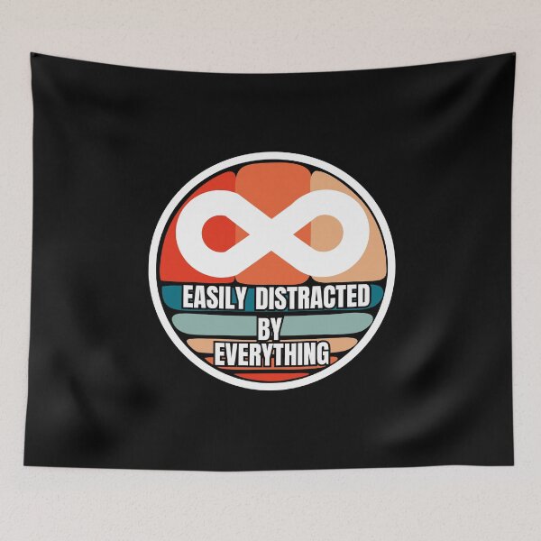Item preview, Easily Distracted By anything designed and sold by Thespacerocket.