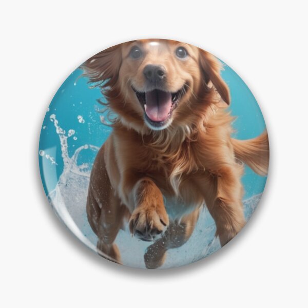 Item preview, The dog jumps into the water designed and sold by jsebouvi.