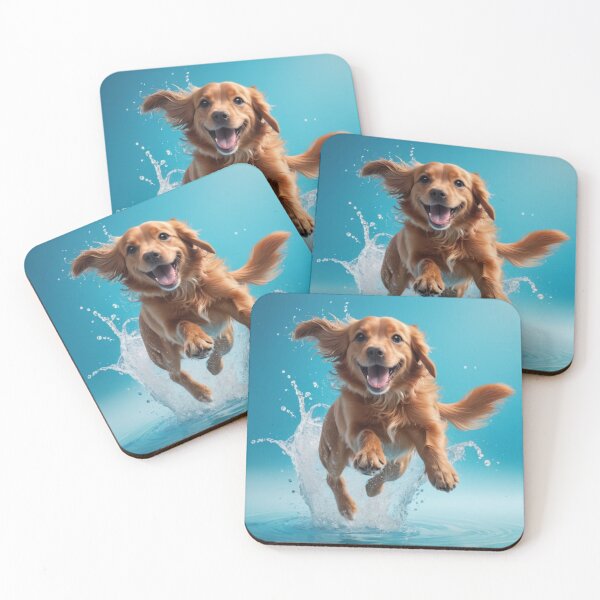 Item preview, The dog jumps into the water designed and sold by jsebouvi.