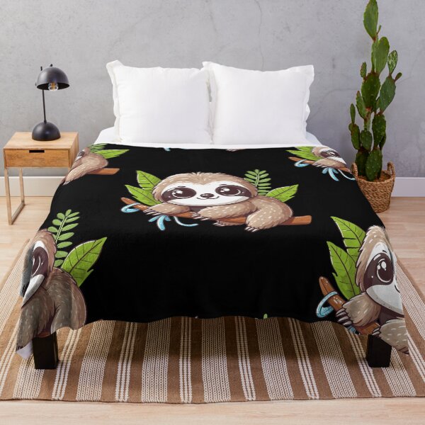 Item preview, Playful Sloth Cartoon designed and sold by ArtfulWeave.
