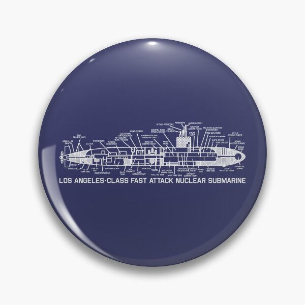Item preview, Los Angeles-class Nuclear Fast Attack Submarine Blueprint Schematic Specifications Infographic Gift designed and sold by MilitaryMart.