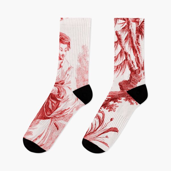 Item preview, Chinoiserie Toile in Red designed and sold by TheChinoiserie.