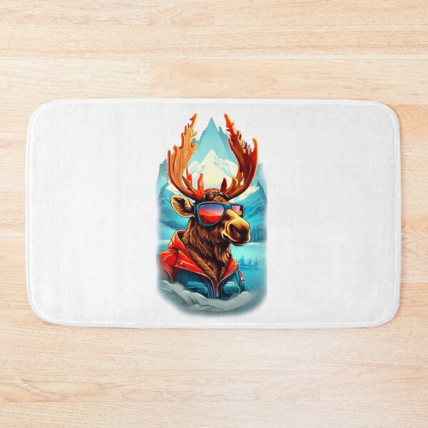 Item preview, Moose from British Columbia will appear like a ski patrol with sun glasses designed and sold by tkhrbika.