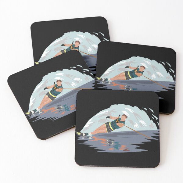 Item preview, WATER SKIING ON THE WAVES. designed and sold by Sanny88.